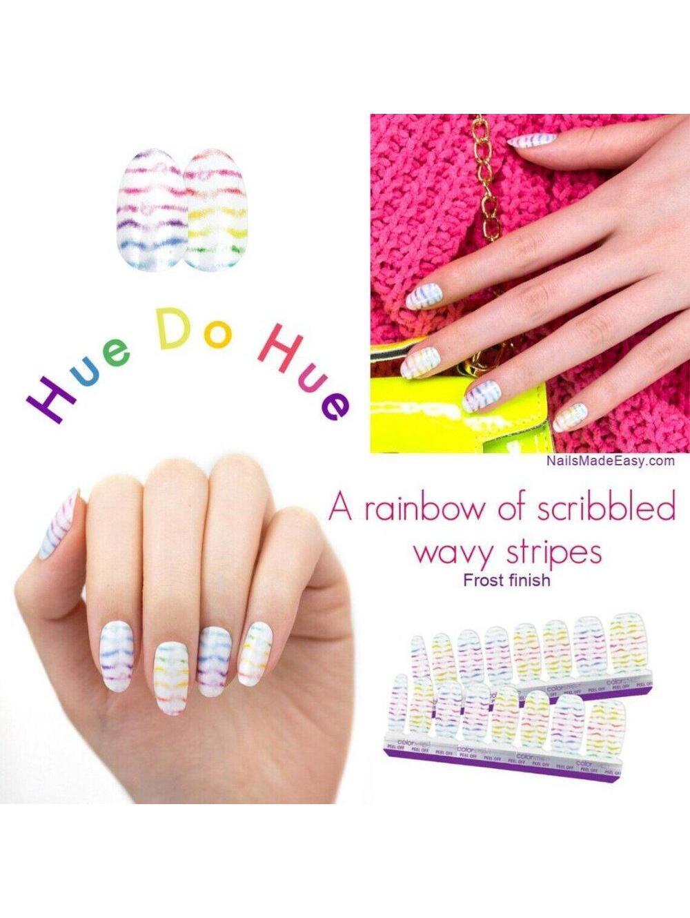 COLOR street nails hue do hue tie dye retired htf
